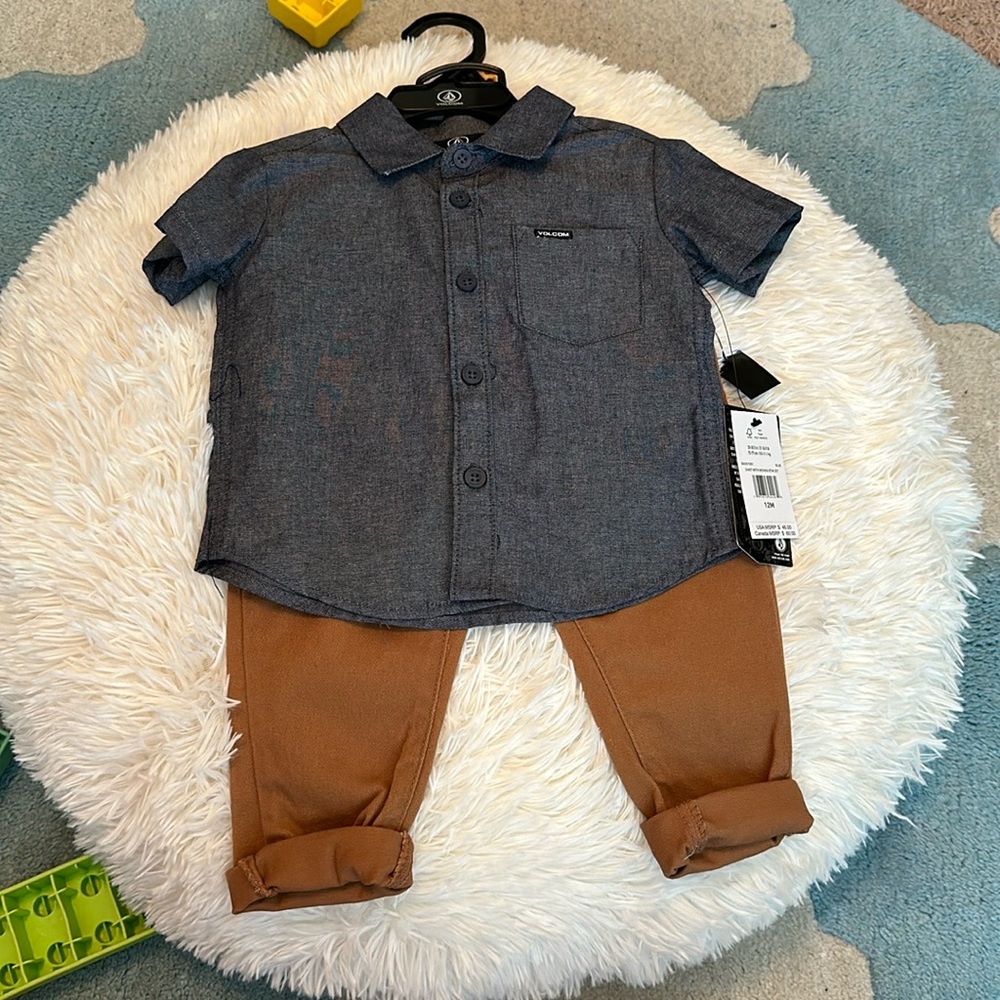 NWT Volcom 12m Woven Set